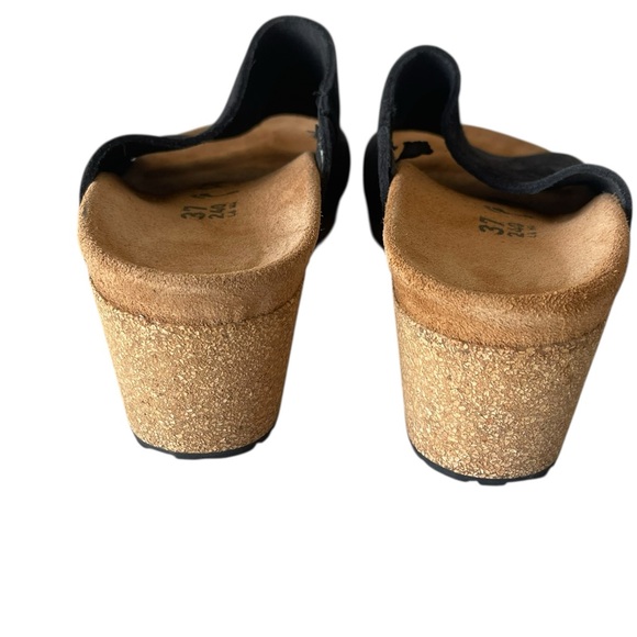 Papillio by Birkenstock Namica Wedge Slide Sandal Black Women's Size 6M - Picture 3 of 6